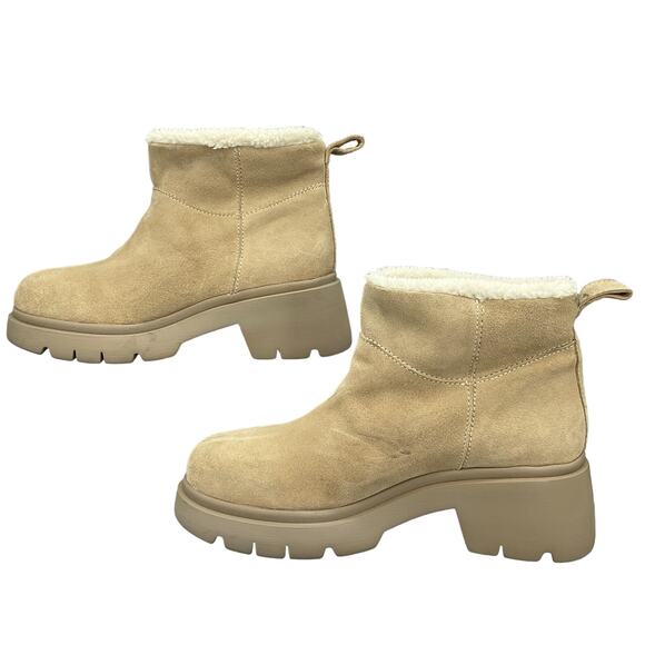 NEW Steve Madden Women’s Hatcher Booties Beige Size 10 - Picture 2 of 11